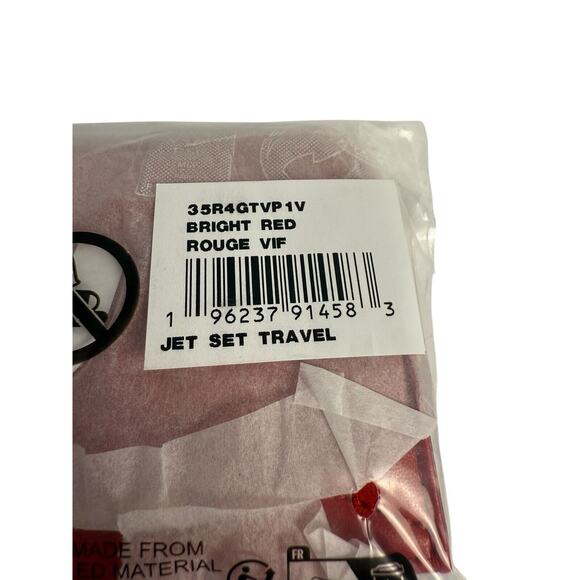 Michael Kors‎ Jet Set Travel Small Quilted Bright Red Coin Pouch NWT MSRP $228 - Picture 6 of 7